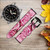 CA0519 Pink Rose Cinturino in pelle e silicone Smartwatch per Wristwatch Smartwatch