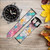 CA0522 Candy Minimal Pastel Colors Cinturino in pelle e silicone Smartwatch per Wristwatch Smartwatch