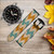 CA0545 Vintage Wood Chevron Graphic Printed Cinturino in pelle e silicone Smartwatch per Wristwatch Smartwatch