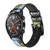 CA0563 Tarot Card Queen of Cups Cinturino in pelle e silicone Smartwatch per Wristwatch Smartwatch