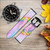 CA0565 Rainbow Unicorn Pastel Sky Cinturino in pelle e silicone Smartwatch per Wristwatch Smartwatch