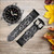 CA0599 Inside Watch Black Cinturino in pelle e silicone Smartwatch per Wristwatch Smartwatch