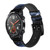 CA0607 Milky Way Galaxy Cinturino in pelle e silicone Smartwatch per Wristwatch Smartwatch