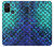 S3047 Green Mermaid Fish Scale Case Cover Custodia per OnePlus Nord N10 5G