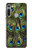 S1965 Peacock Feather Case Cover Custodia per Motorola Moto G8