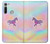 S3203 Rainbow Unicorn Case Cover Custodia per Motorola Moto G8