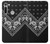 S3363 Bandana Black Pattern Case Cover Custodia per Motorola Moto G8