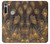 S3691 Gold Peacock Feather Case Cover Custodia per Motorola Moto G8