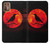 S3328 Crow Red Moon Case Cover Custodia per Motorola Moto G9 Plus