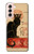 S2739 Chat Noir Black Cat Vintage Case Cover Custodia per Samsung Galaxy S21 5G