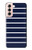 S2767 Navy White Striped Case Cover Custodia per Samsung Galaxy S21 5G