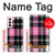 S3091 Pink Plaid Pattern Case Cover Custodia per Samsung Galaxy S21 5G