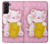 S3025 Pink Maneki Neko Lucky Cat Case Cover Custodia per Samsung Galaxy S21 Plus 5G, Galaxy S21+ 5G