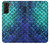 S3047 Green Mermaid Fish Scale Case Cover Custodia per Samsung Galaxy S21 Plus 5G, Galaxy S21+ 5G