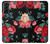 S3112 Rose Floral Pattern Black Case Cover Custodia per Samsung Galaxy S21 Plus 5G, Galaxy S21+ 5G