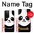 S2662 Cute Panda Cartoon Case Cover Custodia per Samsung Galaxy S21 Ultra 5G