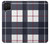 S3452 Plaid Fabric Pattern Case Cover Custodia per Samsung Galaxy A12