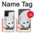 S2569 White Arctic Fox Case Cover Custodia per Samsung Galaxy A32 5G