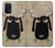 S2826 Cute Cartoon Unsleep Black Sheep Case Cover Custodia per Samsung Galaxy A32 5G