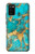 S2906 Aqua Turquoise Stone Case Cover Custodia per Samsung Galaxy A02s, Galaxy M02s