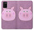 S3269 Pig Cartoon Case Cover Custodia per Samsung Galaxy A02s, Galaxy M02s