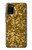 S3388 Gold Glitter Graphic Print Case Cover Custodia per Samsung Galaxy A02s, Galaxy M02s