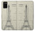 S3474 Eiffel Architectural Drawing Case Cover Custodia per Samsung Galaxy A02s, Galaxy M02s