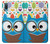 S2521 Cute Nerd Owl Cartoon Case Cover Custodia per Samsung Galaxy A04, Galaxy A02, M02