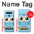 S3029 Cute Blue Owl Case Cover Custodia per LG K41S