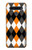 S3421 Black Orange White Argyle Plaid Case Cover Custodia per LG K41S