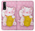 S3025 Pink Maneki Neko Lucky Cat Case Cover Custodia per LG Stylo 7 4G