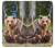 S3558 Bear Family Case Cover Custodia per Motorola Moto G Play (2021)