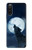 S3693 Grim White Wolf Full Moon Case Cover Custodia per Sony Xperia 10 III