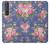 S3265 Vintage Flower Pattern Case Cover Custodia per Sony Xperia 1 III