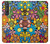 S3281 Colorful Hippie Flowers Pattern Case Cover Custodia per Sony Xperia 1 III