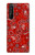 S3354 Red Classic Bandana Case Cover Custodia per Sony Xperia 1 III