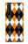 S3421 Black Orange White Argyle Plaid Case Cover Custodia per Sony Xperia 1 III