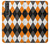 S3421 Black Orange White Argyle Plaid Case Cover Custodia per Sony Xperia 1 III