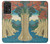 S3348 Utagawa Hiroshige The Monkey Bridge Case Cover Custodia per Samsung Galaxy A52, Galaxy A52 5G