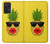 S2443 Funny Pineapple Sunglasses Kiss Case Cover Custodia per Samsung Galaxy A72, Galaxy A72 5G