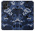 S2959 Navy Blue Camo Camouflage Case Cover Custodia per Samsung Galaxy A72, Galaxy A72 5G