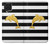 S2882 Black and White Striped Gold Dolphin Case Cover Custodia per Samsung Galaxy F62