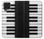 S3078 Black and White Piano Keyboard Case Cover Custodia per Samsung Galaxy F62