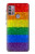 S2683 Rainbow LGBT Pride Flag Case Cover Custodia per Motorola Moto G30, G20, G10