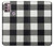 S2842 Black and White Buffalo Check Pattern Case Cover Custodia per Motorola Moto G30, G20, G10