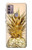 S3490 Gold Pineapple Case Cover Custodia per Motorola Moto G30, G20, G10