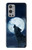 S3693 Grim White Wolf Full Moon Case Cover Custodia per OnePlus 9 Pro