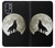 S1981 Wolf Howling at The Moon Case Cover Custodia per OnePlus 9R