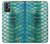 S3414 Green Snake Scale Graphic Print Case Cover Custodia per OnePlus 9R