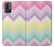 S3514 Rainbow Zigzag Case Cover Custodia per OnePlus 9R